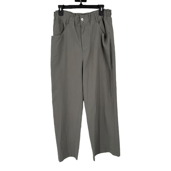 Steve Madden pants Paperbag waist wide leg utility size Large L - Picture 2 of 9